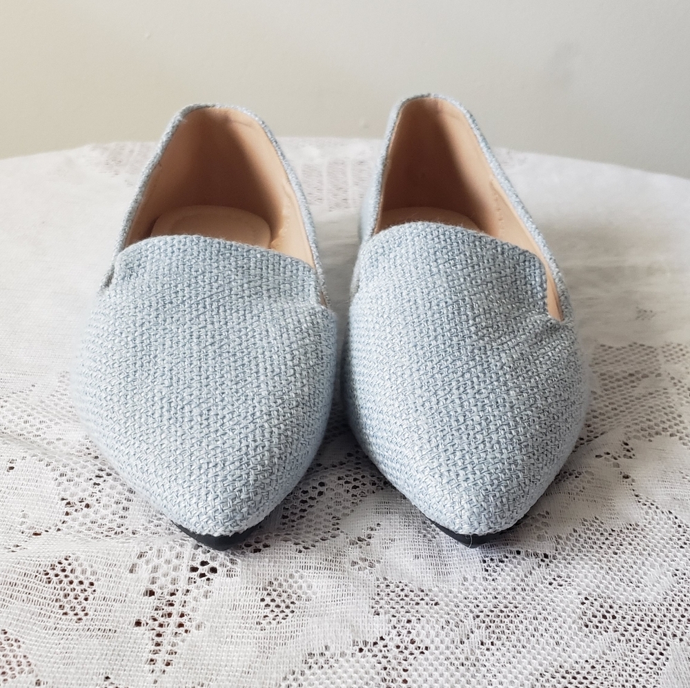 NWOT Flat Shoes Color Light Blue Size EU 40 - Picture 2 of 8